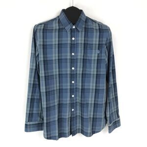 Volcom Button Up Shirt Men's Small Classic Fit Plaid Long Sleeve Casual Cotton
